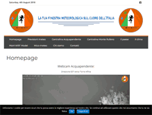 Tablet Screenshot of meteoaquesio.it